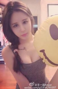 王一涵(Angie)人个资料微博生活照,王一涵 图片写真集